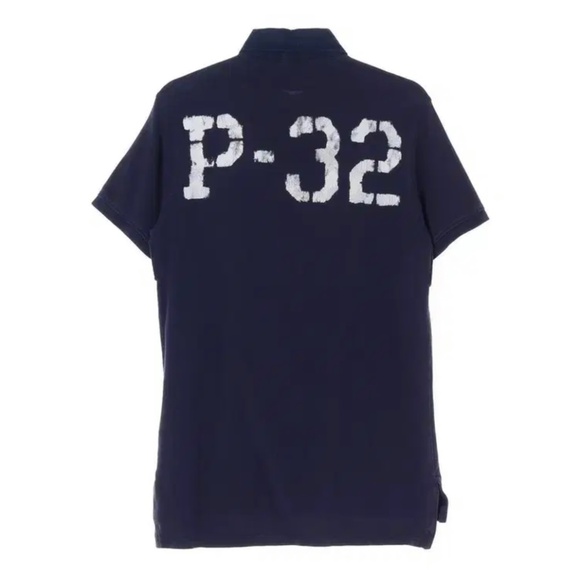 Vintage Polo by Ralph Lauren custom fit men’s navy polo shirt with logo - Picture 1 of 8